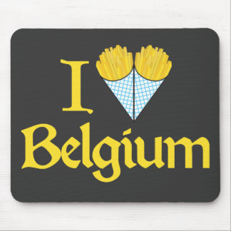 Mousepad Eu amo Bélgica