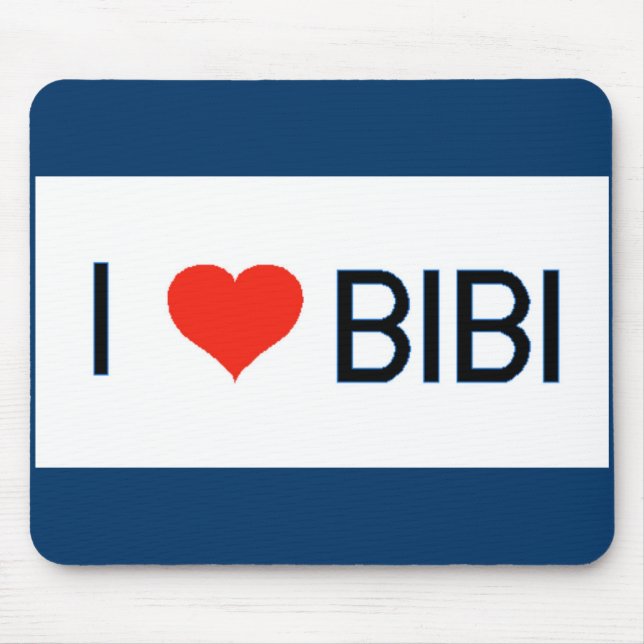 Mousepad Eu amo Bibi (Frente)
