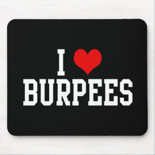 Mousepad Eu amo Burpees, malhação