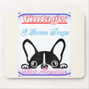 Mousepad Eu Amo Cachorros: Não Pessoas 