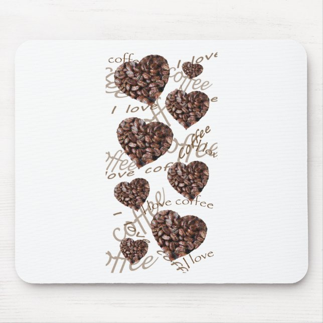 Mousepad Eu amo café!! (Frente)