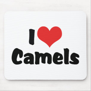 Mousepad Eu Amo Camelos do Coração