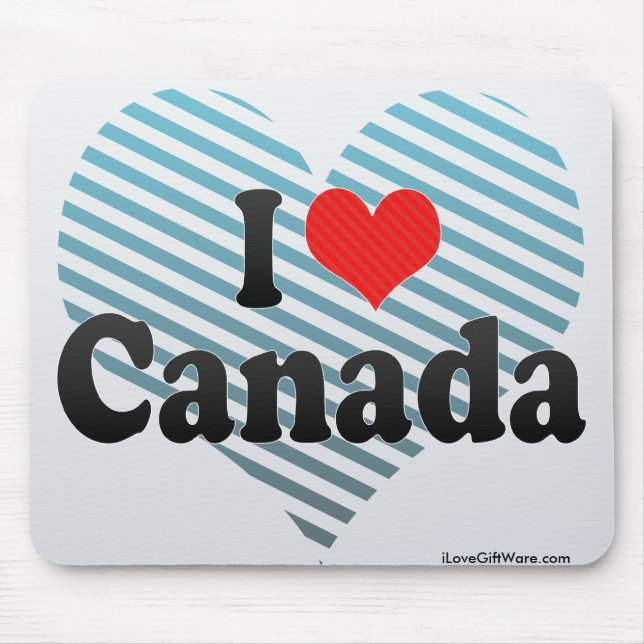 Mousepad Eu amo Canadá (Frente)
