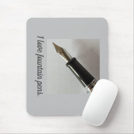 Mousepad Eu Amo Canetas-Tinteiro