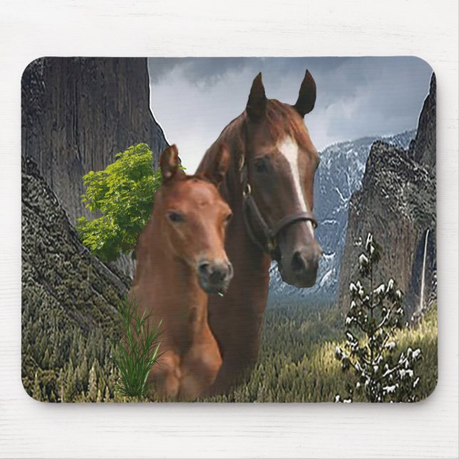 Mousepad Eu amo Cavalos (Frente)
