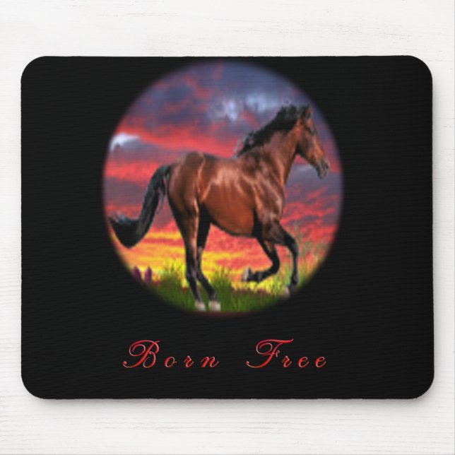 Mousepad Eu amo Cavalos (Frente)