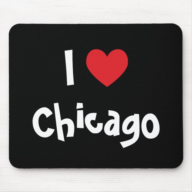 Mousepad Eu amo Chicago (Frente)