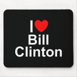 Mousepad Eu amo (coração) Bill Clinton
