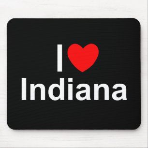 Mousepad Eu amo (coração) Indiana
