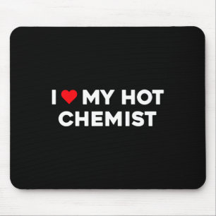 Mousepad Eu Amo (coração) Meu Casal de Químicos Quentes no
