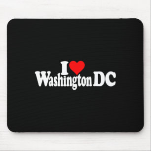 Mousepad Eu Amo Coração Washington Dc Distrito De Columbia