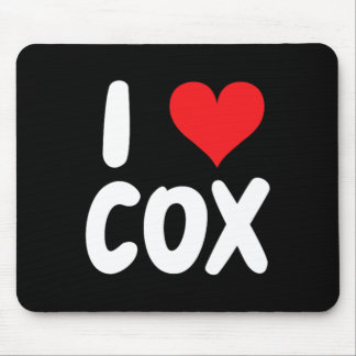 Mousepad Eu Amo Cox - Coração - Nome 
