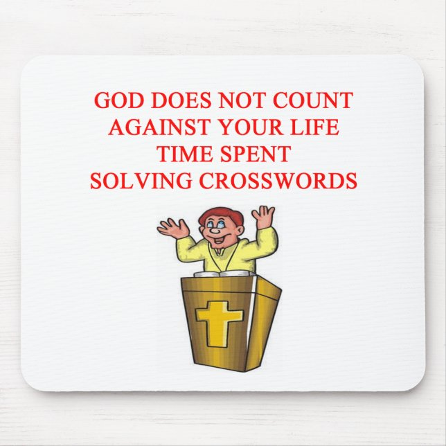 Mousepad eu amo crossworgs e scrabble (Frente)