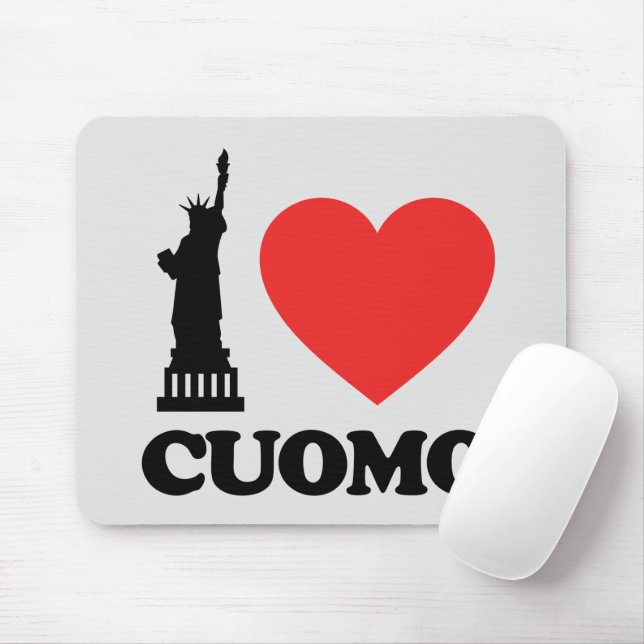 Mousepad Eu Amo Cuomo | Estátua da Liberdade (Com mouse)