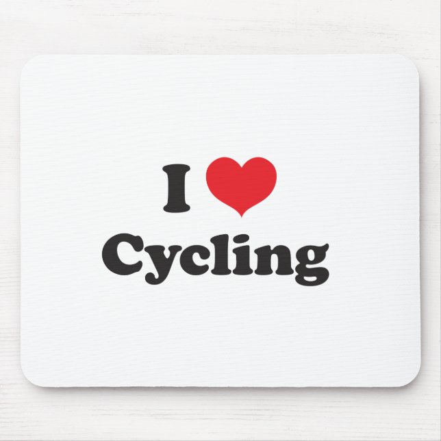 Mousepad Eu amo dar um ciclo (Frente)