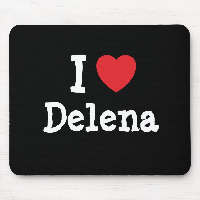Mousepad Eu amo Delena Heart-Shirt (Frente)