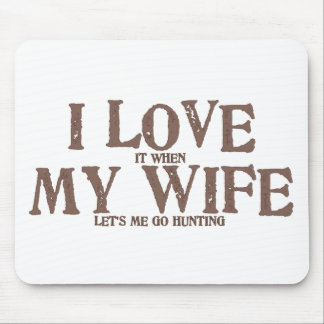 Mousepad EU AMO (ele quando) MINHA ESPOSA (nos deixe que eu