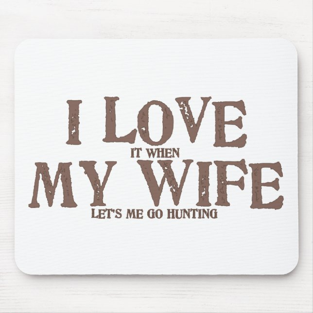 Mousepad EU AMO (ele quando) MINHA ESPOSA (nos deixe que eu (Frente)