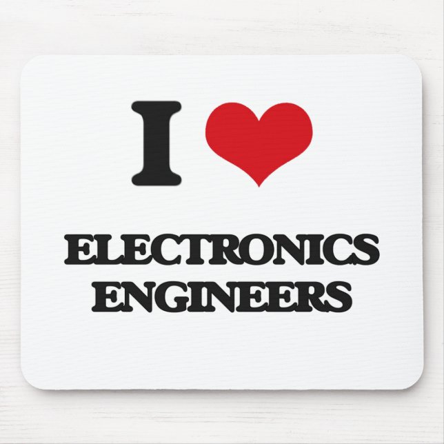 Mousepad Eu amo engenheiros electrónicos (Frente)