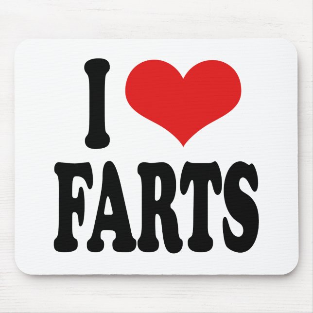 Mousepad Eu amo Farts (Frente)