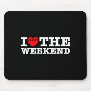 Mousepad Eu Amo Fim de Semana Divertido Presentes de Acampa