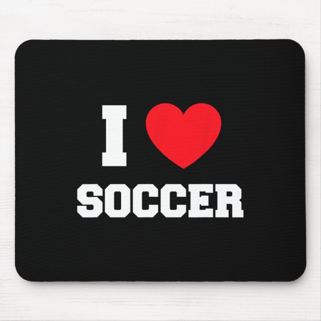 Mousepad Eu Amo Futebol  (Frente)