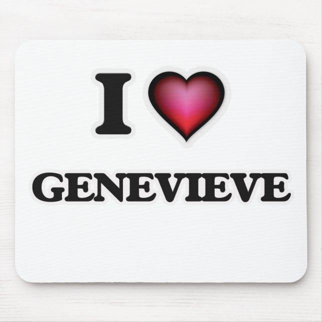 Mousepad Eu Amo Genevieve (Frente)
