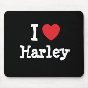Mousepad Eu amo Harley coração personalizado personalizad