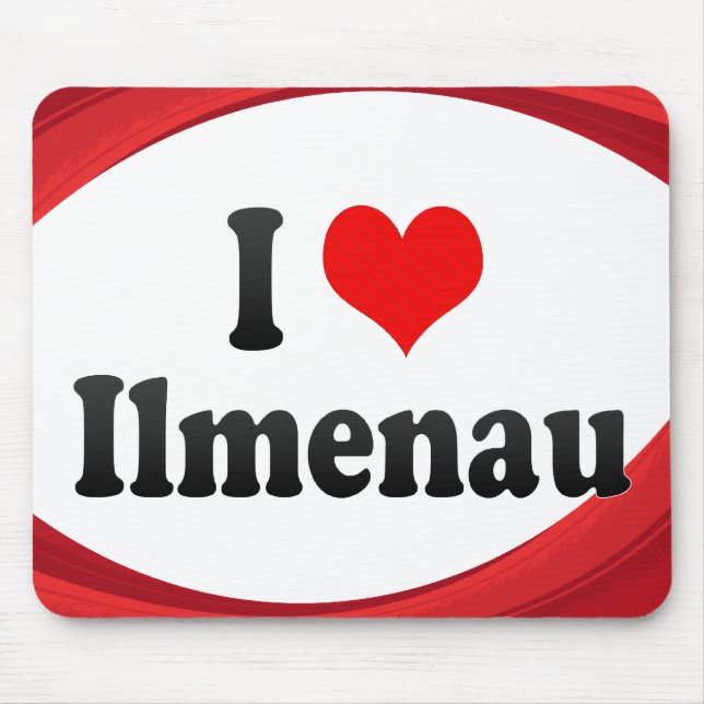 Mousepad Eu amo Ilmenau, Alemanha (Frente)