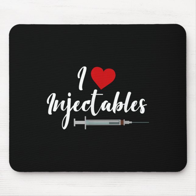 Mousepad Eu Amo Injetáveis Enfermeiros Estéticos Inj (Frente)