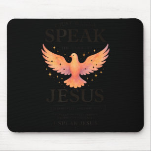 Mousepad Eu Amo Jesus Waffle Coração Café da Manhã Cristão