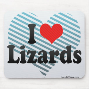 Mousepad Eu amo lagartos