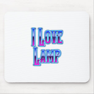 Mousepad Eu Amo Lâmpada
