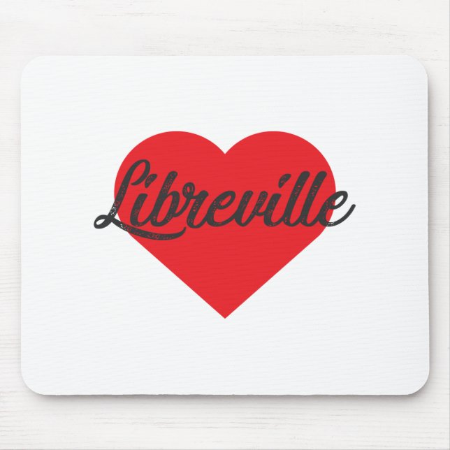 Mousepad Eu Amo Libreville - Gabão (Frente)
