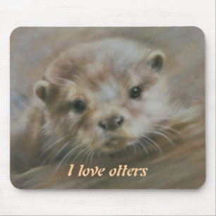 Mousepad Eu amo lontras