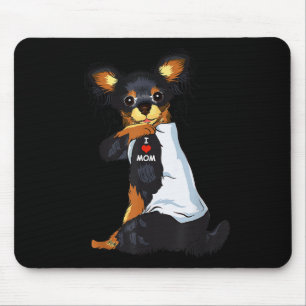 Mousepad Eu Amo Mamãe Tatto Rusky Toy Mamãe Cachorro Sobrem