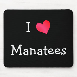 Mousepad Eu Amo Manatees