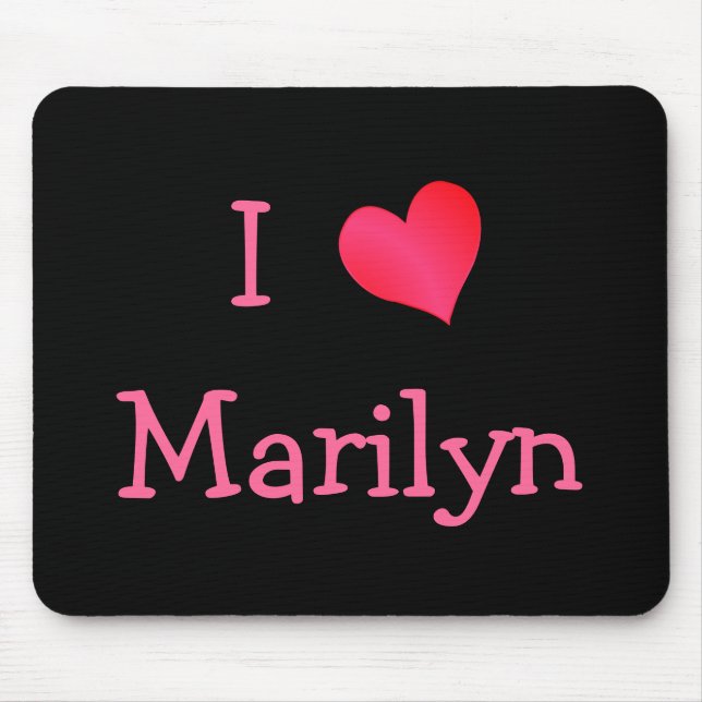 Mousepad Eu Amo Marilyn (Frente)