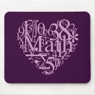 Mousepad Eu amo MathMousepad