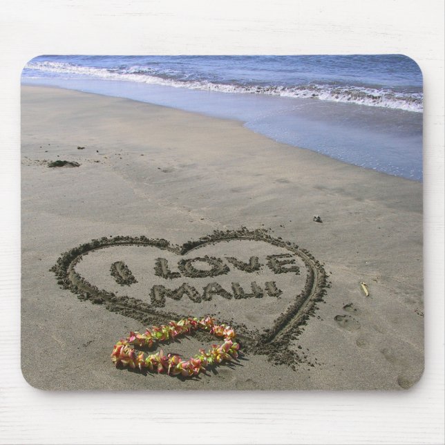 Mousepad Eu amo Maui (Frente)