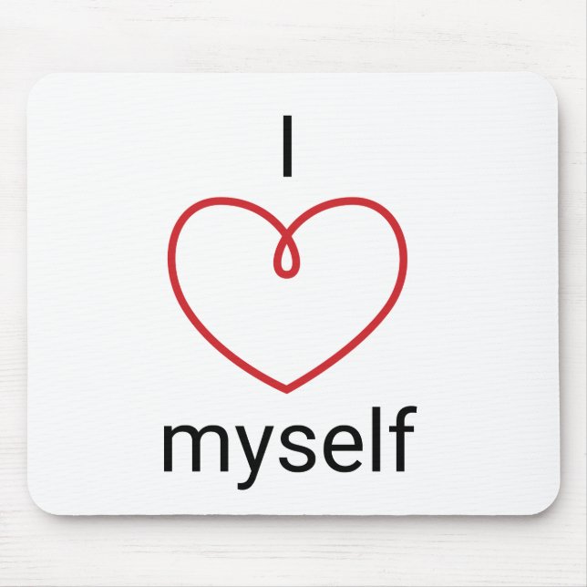 Mousepad Eu Amo-Me design (Frente)
