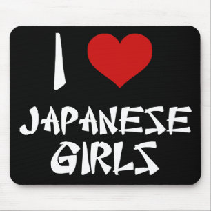 Mousepad Eu Amo Meninas Japonesas