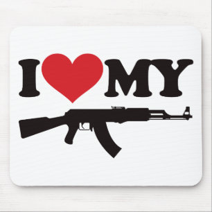 Mousepad Eu amo meu AK47