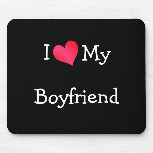 Mousepad Eu Amo Meu Bocal Namorado (Frente)