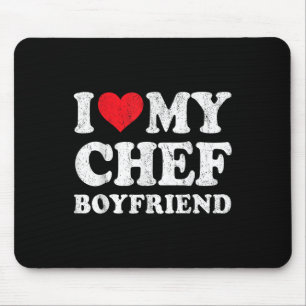 Mousepad Eu Amo Meu Chef Namorado Engraçado Namorada Valent