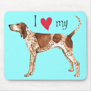 Mousepad Eu Amo meu Connhound Inglês Americano