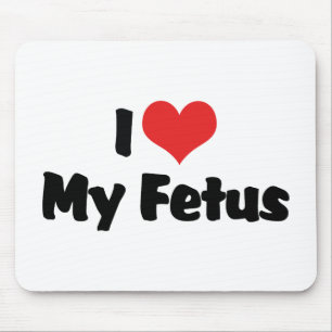 Mousepad Eu amo meu feto