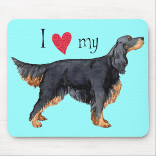 Mousepad Eu amo meu Gordon Setter