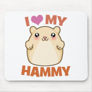 Mousepad Eu amo meu Hammy