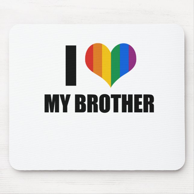 Mousepad Eu amo meu irmão alegre (Frente)